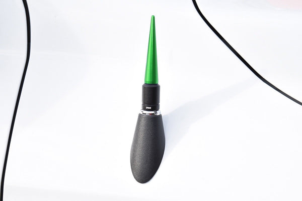 2 PIECE BULLET & SPIKE ALUMINUM SHORT ANTENNA KIT MANY COLORS TO CHOOSE FROM