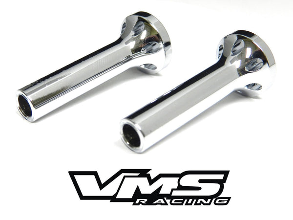 BILLET ALUMINUM 1965-1966 FORD MUSTANG DOOR LOCK PULLS CHROME PLATED or BLACK 8-32 THREAD PITCH // PART # DLH001