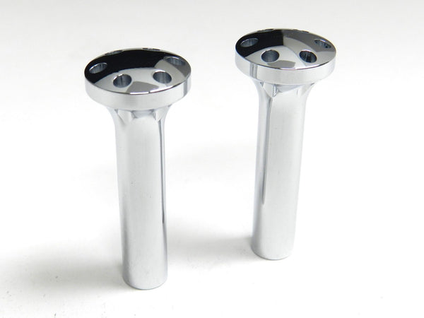 BILLET ALUMINUM 1965-1966 FORD MUSTANG DOOR LOCK PULLS CHROME PLATED or BLACK 8-32 THREAD PITCH // PART # DLH001