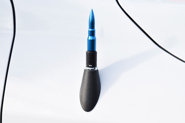 2 PIECE BULLET & SPIKE ALUMINUM SHORT ANTENNA KIT MANY COLORS TO CHOOSE FROM