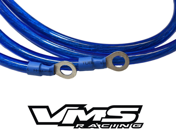 UNIVERSAL GROUND WIRE SYSTEM CIRCLE EARTH GROUNDING KIT FOR RACING OR STREET CARS BLUE OR RED // PART # GWK401200 OR GWK401201