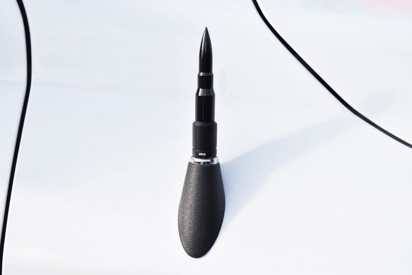 2 PIECE BULLET & SPIKE ALUMINUM SHORT ANTENNA KIT MANY COLORS TO CHOOSE FROM