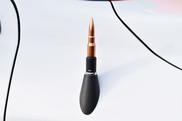 2 PIECE BULLET & SPIKE ALUMINUM SHORT ANTENNA KIT MANY COLORS TO CHOOSE FROM