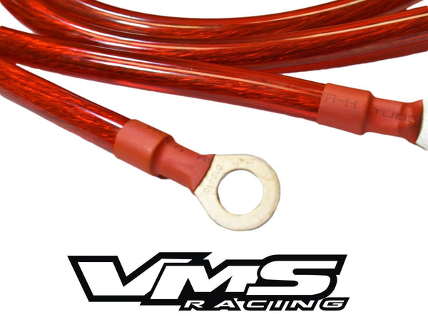 UNIVERSAL GROUND WIRE SYSTEM CIRCLE EARTH GROUNDING KIT FOR RACING OR STREET CARS BLUE OR RED // PART # GWK401200 OR GWK401201