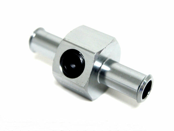 FUEL NITROUS PRESSURE GAUGE T UNIVERSAL ADAPTER 3/8" HOSE 1/8" NPT TEE // PART # FPGA0100