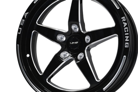 DRAG RACE V-STAR 5 LUG WHEEL 17x4.5 5X120 (5x4.75) -25.4 OFFSET (1.75