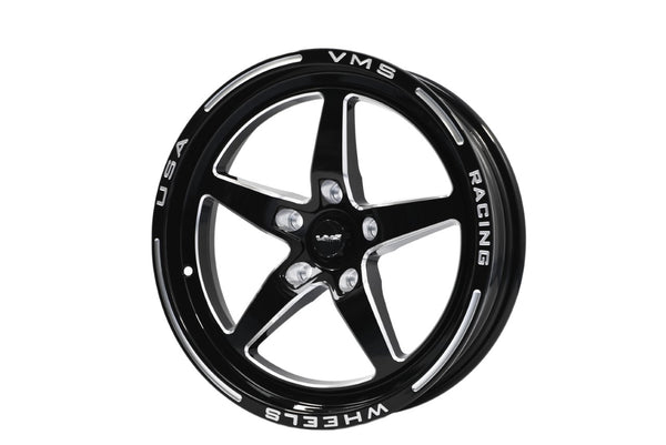 DRAG RACE V-STAR 5 LUG WHEEL 17x4.5 5X114.3 (5x4.5) -25.4 OFFSET (1.75" BACKSPACING)  // PART # VWST024
