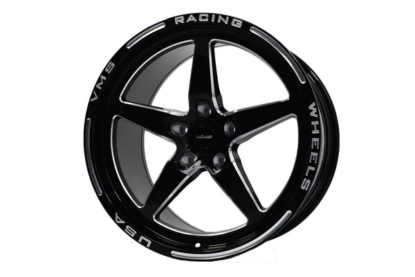 STREET DRAG RACE V-STAR WHEEL 18x9.5 35 OFFSET (6.5 BACKSPACING) 5x114.3 (5x4.5) FITS FRONT OR REAR 15-21 S550 MUSTANG & 05-14 MUSTANG WITHOUT BREMBO'S  // PART # VWST038