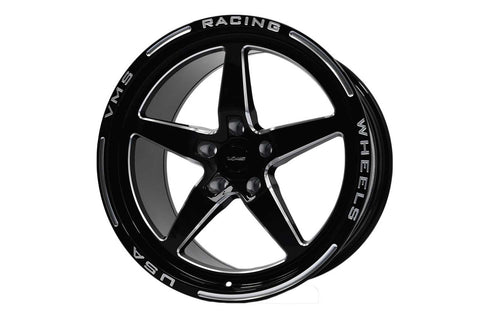 STREET DRAG RACE V-STAR WHEEL 18x9.5 40 OFFSET (6.75 BACKSPACING) 5x114.3 (5x4.5) FITS FRONT OR REAR 15-21 S550 MUSTANG & 05-14 MUSTANG WITHOUT BREMBO'S // PART # VWST043