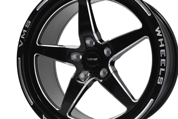 STREET DRAG RACE V-STAR 4 WHEEL PACKAGE FOR 1997-2004 C5 CHEVROLET CORVETTE 18x10.5 52 OFFSET (7.75" BACKSPACING) AND 18x9.5 40 OFFSET (6.75 BACKSPACING) 5x120 (5x4.75)  // PART # VWST052 & VWST044
