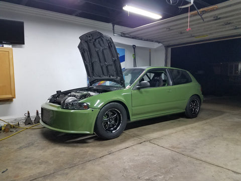FRONT or REAR DRAG RACE V-STAR WHEEL 13X9 4X100/114 0 OFFSET GREAT FOR HONDA CIVIC CRX ACURA INTEGRA // PART # VWST001