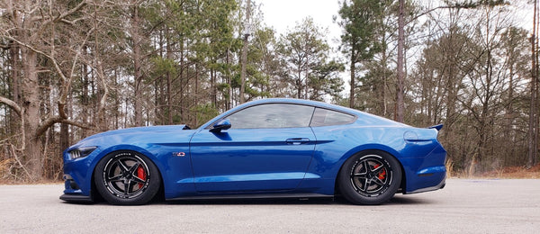STREET DRAG RACE V-STAR REAR WHEEL 17x10 5X114.3 54 OFFSET FOR 2005-2023 S197 & S550 FORD MUSTANG INCLUDING THE GT WITH PP BREMBO BRAKES 2024 S650 NON PP DARKHORSE BLACK OR POLISHED // PART # VWST013 VWST027 VWST096