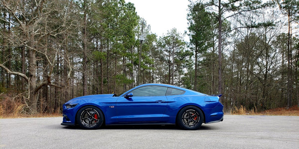 STREET DRAG RACE FRONT V-STAR WHEEL 18X5 5X114.3 -12 OFFSET (2.5" BACKSPACING) FOR 2005-2014 S197 (NO BREMBOS) & S550 FORD MUSTANG INCLUDING THE GT WITH PP BREMBO BRAKES 2024 S650 NON PP & DARKHORSE BLACK OR POLSHED // PART # VWST014, VWST028 or VWST097