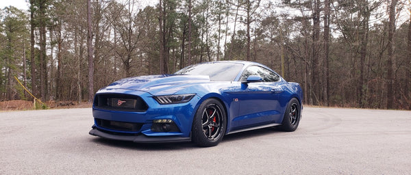 STREET DRAG RACE FRONT V-STAR WHEEL 18X5 5X114.3 -12 OFFSET (2.5" BACKSPACING) FOR 2005-2014 S197 (NO BREMBOS) & S550 FORD MUSTANG INCLUDING THE GT WITH PP BREMBO BRAKES 2024 S650 NON PP & DARKHORSE BLACK OR POLSHED // PART # VWST014, VWST028 or VWST097