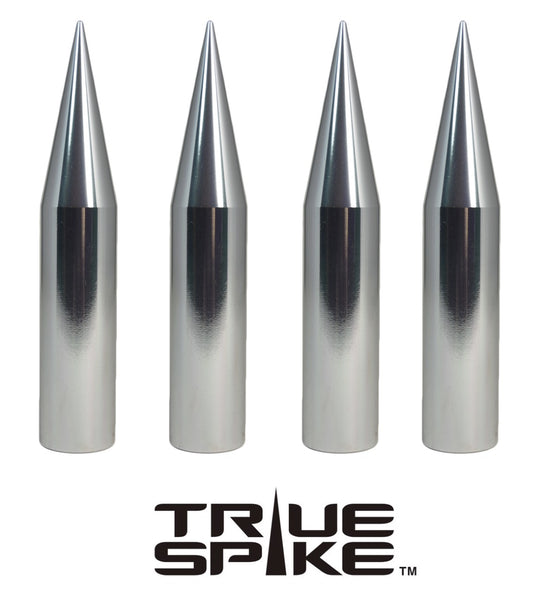 SPIKE 2ND DESIGN "BIG FAT SPIKE" 5.5 INCHES LONG LUG NUT CAPS CNC MACHINED BILLET ALUMINUM, MANY FINISHES TO CHOOSE FROM // DIAMETER: 25MM LENGTH: 136MM PART # LGC015