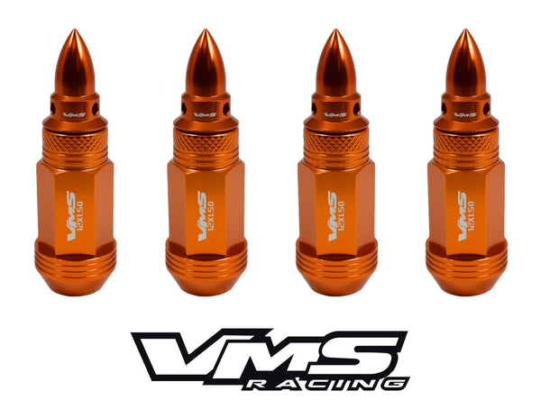 12x1.5 MM SPIKE / BULLET FORGED ALUMINUM LIGHT WEIGHT RACING LUG NUTS // PART # LG0151 & LGC200