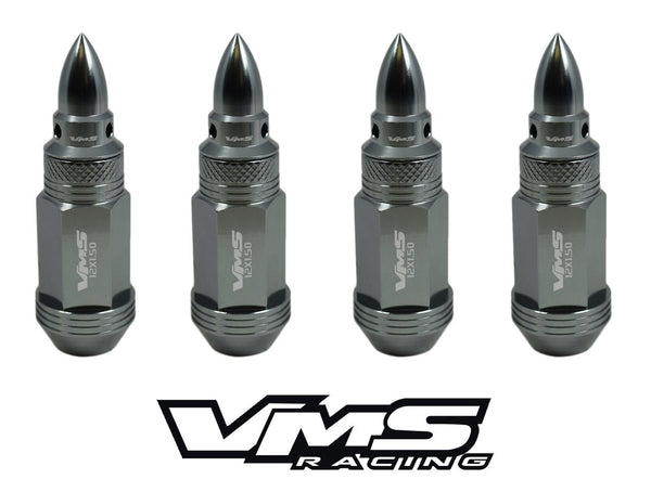1/2-20 SPIKE / BULLET FORGED ALUMINUM LIGHT WEIGHT RACING LUG NUTS // PART # LG0601 & LGC200