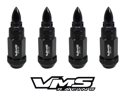 1/2-20 SPIKE / BULLET FORGED ALUMINUM LIGHT WEIGHT RACING LUG NUTS // PART # LG0601 & LGC200