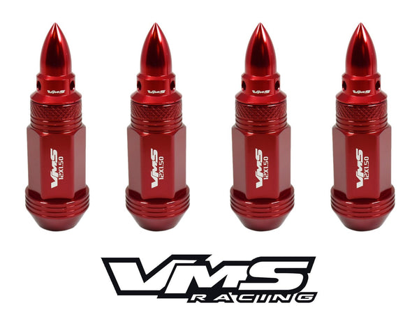 12x1.5 MM SPIKE / BULLET FORGED ALUMINUM LIGHT WEIGHT RACING LUG NUTS // PART # LG0151 & LGC200