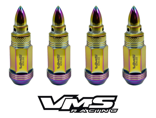 12x1.5 MM SPIKE / BULLET FORGED ALUMINUM LIGHT WEIGHT RACING LUG NUTS // PART # LG0151 & LGC200