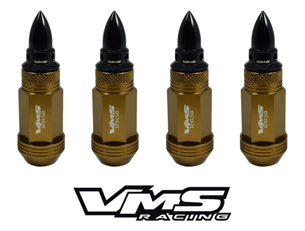 12x1.5 MM SPIKE / BULLET FORGED ALUMINUM LIGHT WEIGHT RACING LUG NUTS // PART # LG0151 & LGC200