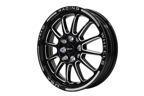 FRONT or REAR BLACK HAWK DRAG RACE 4 LUG WHEEL 15x3.5