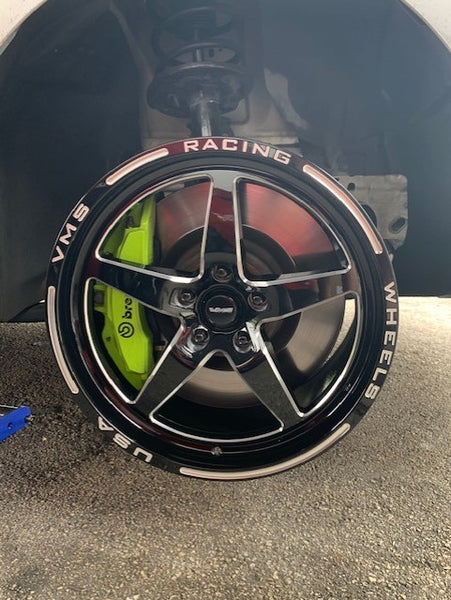 STREET DRAG RACE V-STAR WHEEL 18x9.5 40 OFFSET (6.75 BACKSPACING) 5x114.3 (5x4.5) FITS FRONT OR REAR 15-21 S550 MUSTANG & 05-14 MUSTANG WITHOUT BREMBO'S // PART # VWST043