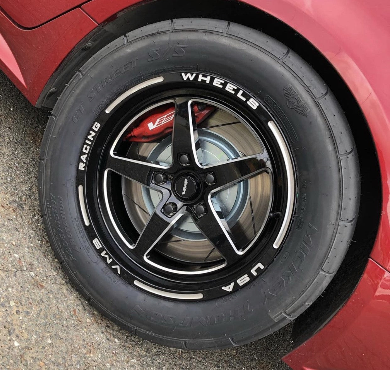 DRAG PACK STREET DRAG RACE V-STAR 17x10 44 OFFSET & 18x5 -25 OFFSET 5X ...