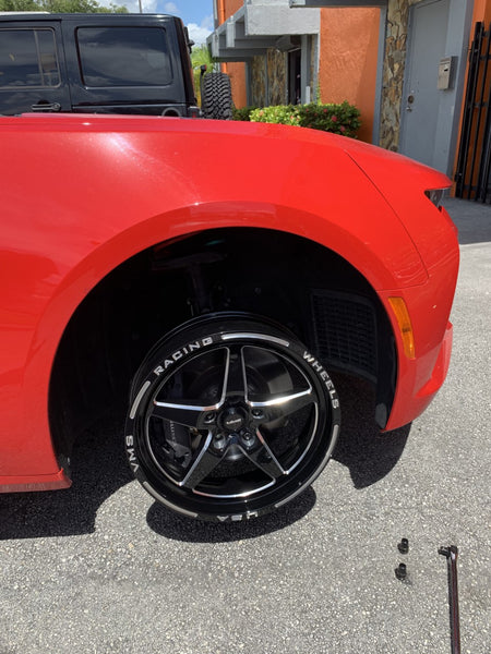STREET DRAG RACE V-STAR FRONT WHEEL 18X5 5X120 -25 OFFSET FOR 10-23 CHEVROLET CAMARO SS & V6 GEN 5 & 6, 08-09 PONTIAC G8 GT, 14-17 CHEVY SS, 08-14 CADILLAC CTS-V, 06-13 CORVETTE Z06 & GS BLACK OR POLISHED // PART # VWST016, VWST030, VWST099