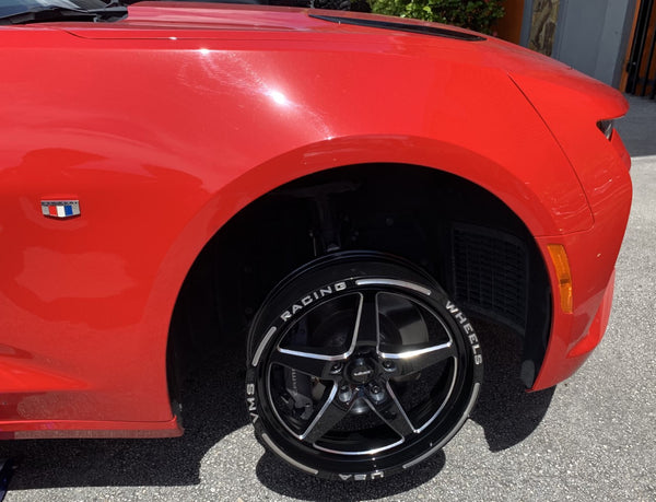 DRAG PACK STREET DRAG RACE V-STAR 17x10 44 OFFSET & 18x5 -25 OFFSET 5X120 10-23 GEN 5/6 CAMARO SS & V6, 08-09 PONTIAC G8 GT, 14-17 CHEVY SS,  08-14 CADILLAC CTS-V, 06-13 CORVETTE Z06 & GS BLACK OR POLISHED // PART# VWST015 & 16, VWST029 & 30, VWST098 & 99