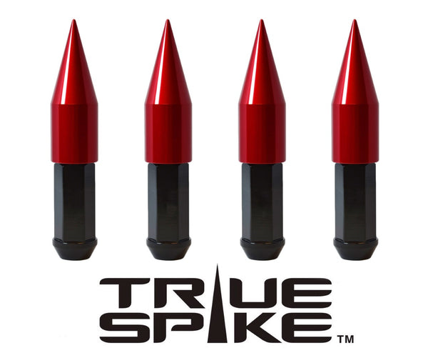 14x1.5 MM 112MM LONG CARS ONLY! NO TRUCKS! EXTENDED 2ND DESIGN SPIKE (25MM DIAMETER) STEEL LUG NUTS ANODIZED ALUMINUM CAPS 09-21 CHEVY CAMARO 15-21 FORD MUSTANG 06-21 DODGE CHARGER CHALLENGER 300 // 25MM CAP DIAMETER 73MM CAP LENGTH PART # LGC025