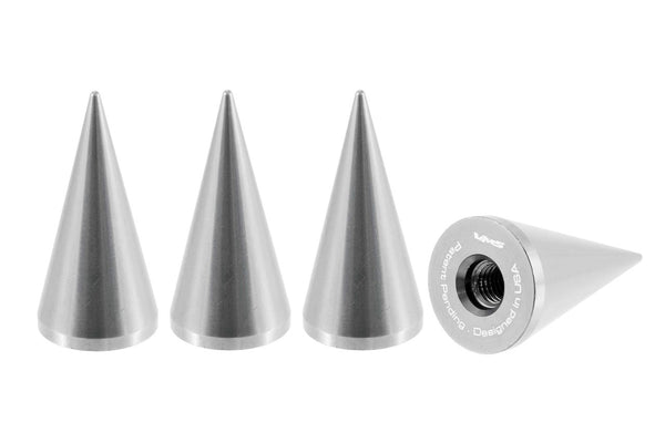 SPIKE LUG NUT CAPS CNC MACHINED BILLET ALUMINUM, MANY FINISHES TO CHOOSE FROM // DIAMETER: 25MM LENGTH: 51MM PART # LGC020