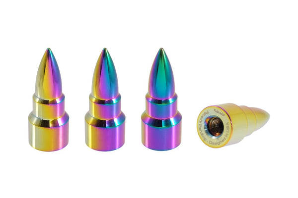BULLET LUG NUT CAPS CNC MACHINED BILLET ALUMINUM, MANY FINISHES TO CHOOSE FROM // DIAMETER: 20MM LENGTH: 51MM PART # LGC034