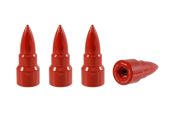 BULLET LUG NUT CAPS CNC MACHINED BILLET ALUMINUM, MANY FINISHES TO CHOOSE FROM // DIAMETER: 20MM LENGTH: 51MM PART # LGC034