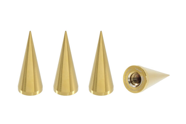SPIKE LUG NUT CAPS CNC MACHINED BILLET ALUMINUM, MANY FINISHES TO CHOOSE FROM // DIAMETER: 20MM LENGTH: 51MM PART # LGC035
