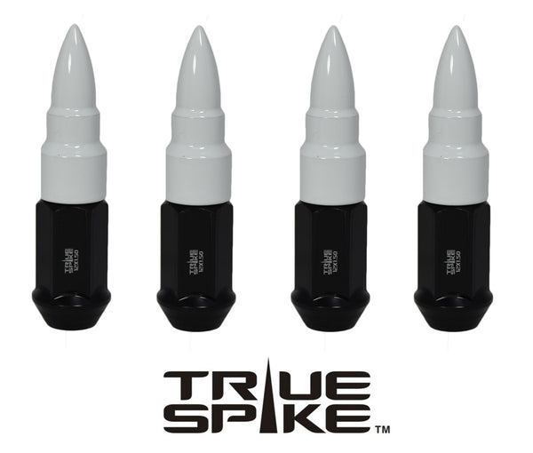 1/2-20 101MM LONG 20MM WIDE BULLETS STEEL LUG NUTS ANODIZED ALUMINUM CAPS NEON COLORS 46-17 JEEP CJ, TJ, WRANGLER 79-14 FORD MUSTANG // 20MM CAP DIAMETER 51MM CAP LENGTH PART # LGC034