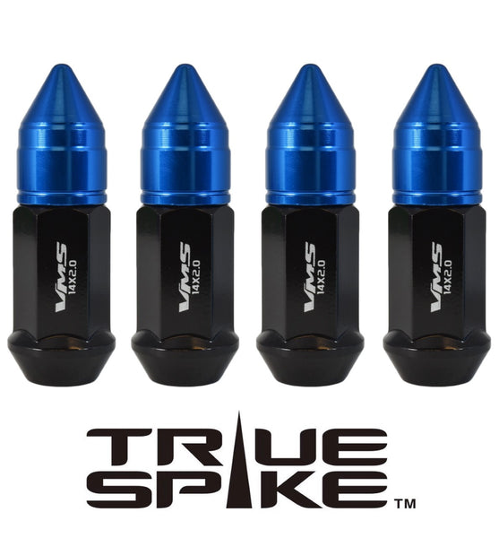 14x2.0 MM 81MM LONG APOLLO SPIKE FORGED STEEL LUG NUTS WITH ANODIZED ALUMINUM CAP 04-14 FORD F150 RAPTOR TREMOR EXPEDITION // CAP: 20MM DIAMETER 30MM HEIGHT PART # LGC044