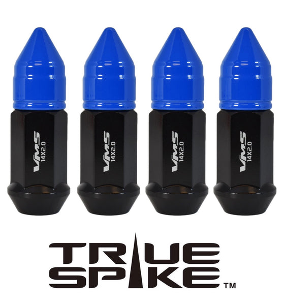 14x2.0 MM 81MM LONG APOLLO SPIKE FORGED STEEL LUG NUTS WITH ANODIZED ALUMINUM CAP 04-14 FORD F150 RAPTOR TREMOR EXPEDITION // CAP: 20MM DIAMETER 30MM HEIGHT PART # LGC044