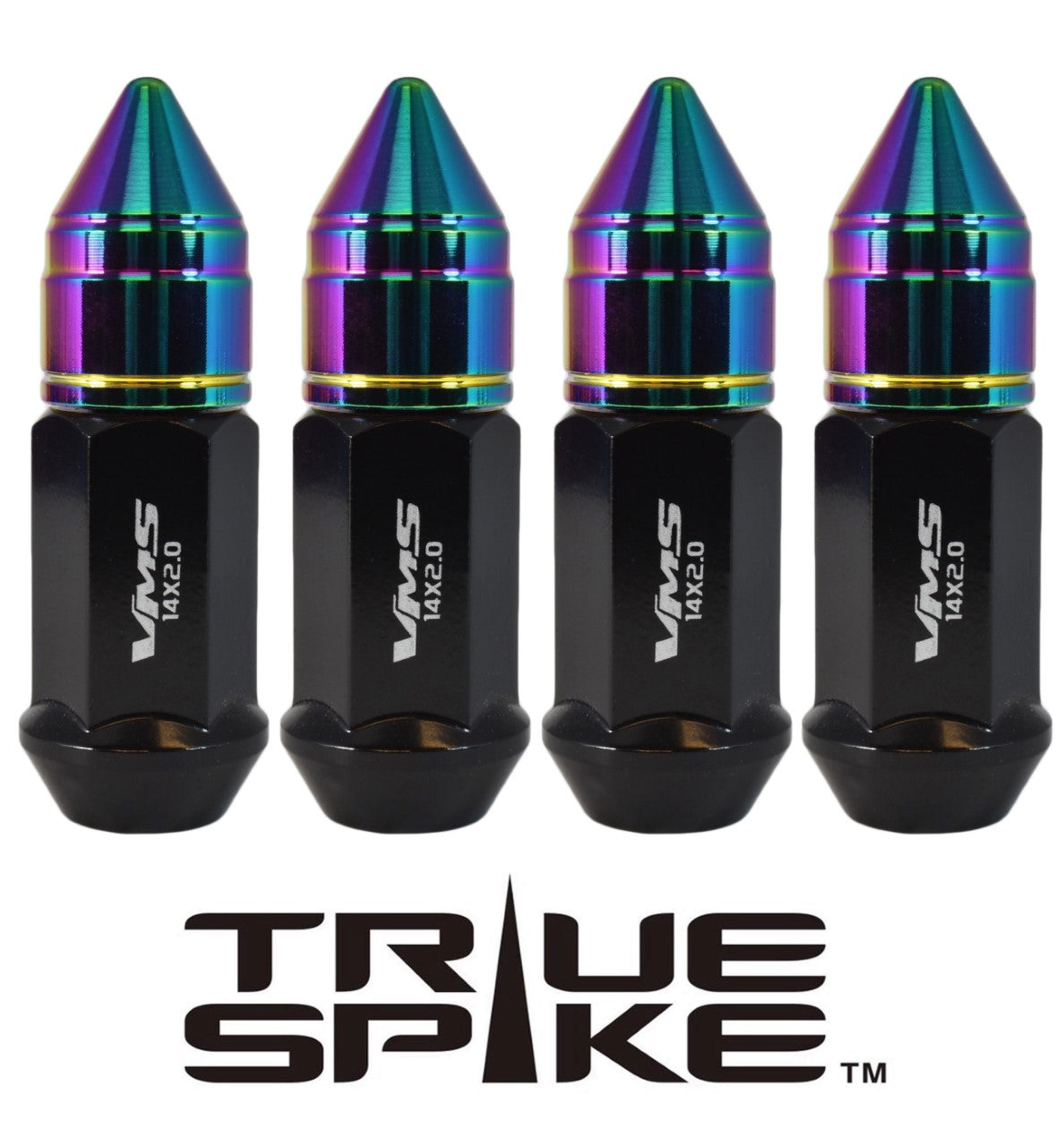12x1.5 MM 71MM LONG APOLLO SPIKE FORGED STEEL LUG NUTS WITH