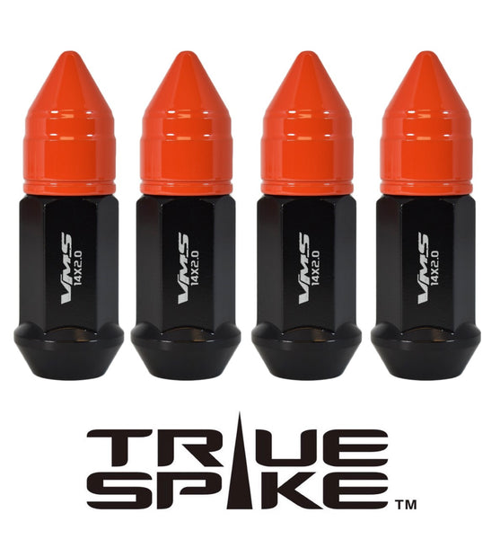 12x1.25 MM 71MM LONG APOLLO SPIKE FORGED STEEL LUG NUTS WITH ANODIZED ALUMINUM CAP // CAP: 20MM DIAMETER 30MM HEIGHT PART # LGC044