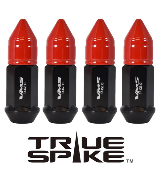 12x1.5 MM 71MM LONG APOLLO SPIKE FORGED STEEL LUG NUTS WITH ANODIZED ALUMINUM CAP // CAP: 20MM DIAMETER 30MM HEIGHT PART # LGC044