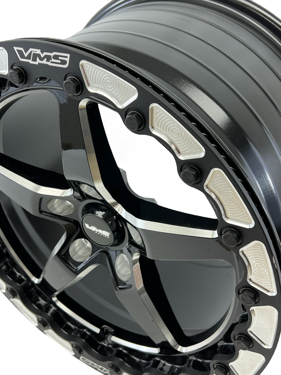 DRAG PACK BEADLOCK DRAG RACE V-STAR WHEELS 17x10 +54 OFFSET (7.6