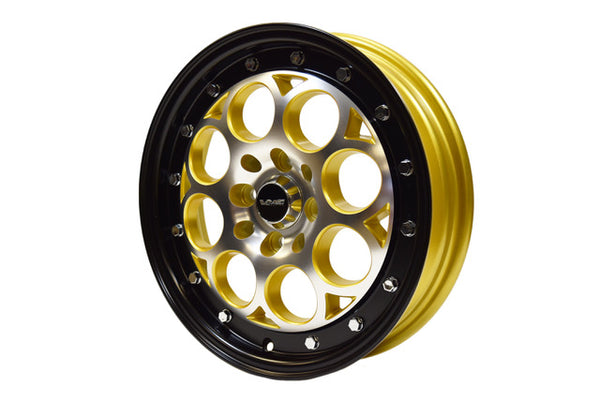 REAR or FRONT DRAG RACE REVOLVER WHEEL 15X3.5 4X100/4X114.3 10 OFFSET GREAT FOR HONDA CIVIC CRX ACURA INTEGRA // PART # VWRE008 VWRE009 VWRE010
