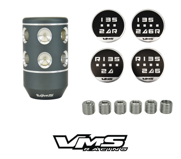 MODULO MACHINED BILLET SHIFT KNOB FOR HONDA CIVIC ACURA INTEGRA FORD MUSTANG CHEVY CAMARO NISSAN TOYOTA UNIVERSAL 6 DIFFERENT THREAD PATTERNS MANUAL AND SOME AUTOMATIC TRANSMISSIONS