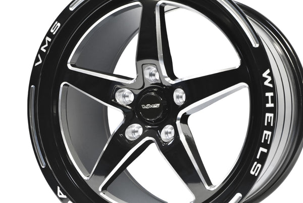 STREET DRAG RACE V-STAR WHEEL 17x10 5X120 44 OFFSET (7 1/4" BACKSPACING) FOR 10-21 GEN 5/6 CAMARO SS & V6, 08-09 PONTIAC G8 GT, 14-17 CHEVY SS, 08-14 CADILLAC CTS-V, 06-13 CORVETTE Z06 & GS  BLACK OR POLISHED // PART # VWST015, VWST029, VWST098