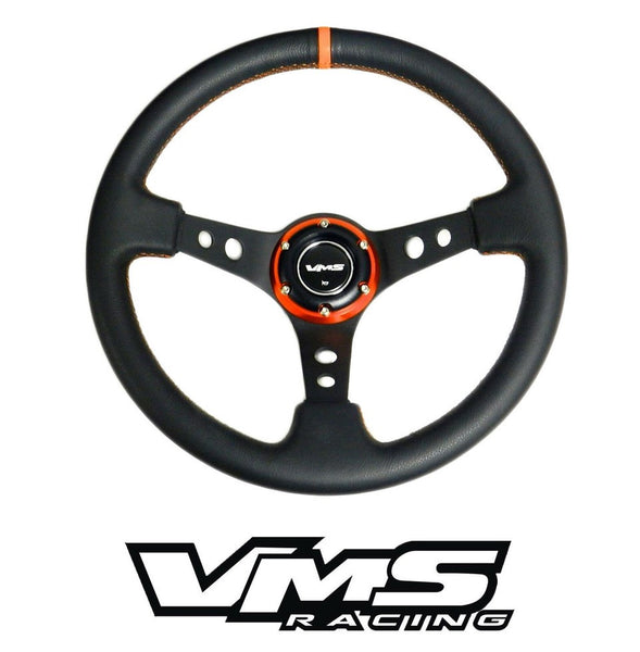 350MM PILOTTA DEEP DISH STEERING WHEEL 6 BOLT // PART # SW001