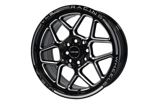 BLACKBIRD WHEEL 15X7 4X100 / 4X108 35 OFFSET 4 LUG GREAT FORD FOCUS, ESCORT & FIESTA BLACK MILLING FINISH // PART # VWBB002