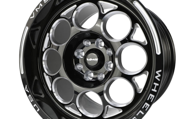 DRAG PACK STREET OR DRAG RACE 4 LUG MODULO WHEELS 15x10 4X108 20 OFFSET (6.3" BACKSPACING) & 15x3.5 4x108 -13 OFFSET (1.75" BACKSPACING) for 1979-1993 FORD MUSTANG GT LX SVO FOX BODY  // PART # VWMO013 & VWMO010-B-1