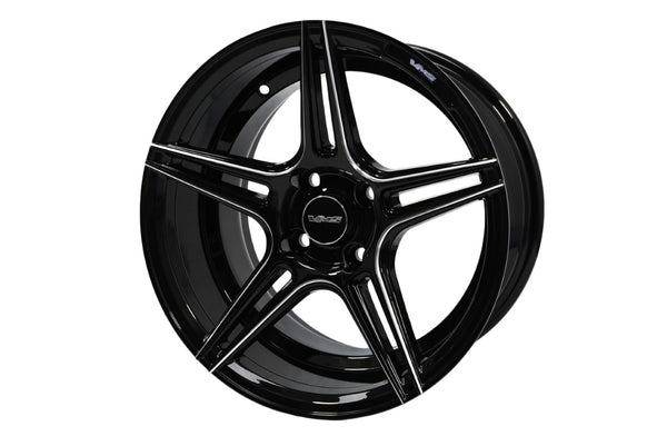 TRUST WHEEL 15X8 4X100 20 OFFSET 4 LUG GREAT FOR HONDA CIVIC CRX ACURA INTEGRA BLACK MILLING FINISH // PART # VWTT001
