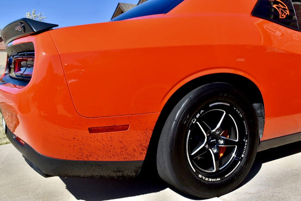 STREET DRAG RACE REAR V-STAR WHEEL 17x10 (30 OFFSET) 5x115 FOR 2006-2023 DODGE CHARGER, CHALLENGER, DEMON INCLUDING SRT 392 & HELLCAT // PART # VWST031, VWST033, VWST100
